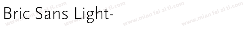 Bric Sans Light字体转换
